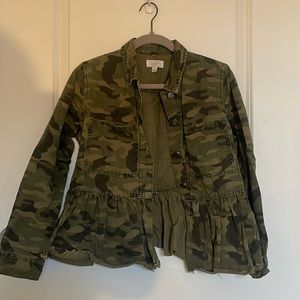 Army green jacket by Mudpie size small